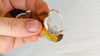 Amber Hoop Earrings. Sterling Silver. 0244