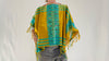 Fringe Poncho. San Andres Larrainzar. Mayan. Chiapas Mexico. Hand-Woven - Aadya Bazaar