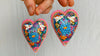 Alebrije Heart Earrings. Sterling Silver. Atelier Aadya
