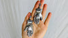 Oaxaca Silver Earrings. La Mano. Hand. Mexico. Frida Kahlo