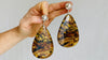 Taxco Sterling & Amber Drop Earrings