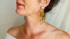 Taxco Sterling & Amber Drop Earrings. 0756