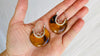 Amber Hoop Earrings. Sterling Silver. 0244