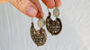 Oaxacan Filigree Earrings. Media Luna Hoops. Sterling Silver. Mexico. Frida Kahlo 0352