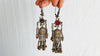 Vintage Uzbek Bukhara Silver Jumkha Earrings Silver.