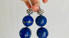 Lapis Beaded Necklace. Huge Spheres. 0051