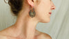 Oaxacan Filigree Earrings. Media Luna Hoops. Sterling Silver. Mexico. Frida Kahlo