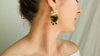 Flat Hoop Earrings. 24 kt Gold Plated Sterling Silver. Atelier Aadya - Aadya Bazaar