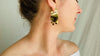 Flat Hoop Earrings. 24 kt Gold Plated Sterling Silver. Atelier Aadya