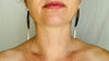 Amber Heart & Sterling Silver Cast Hands Earrings. Atelier Aadya - Aadya Bazaar