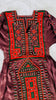 Vintage Balochi Hand-Embroidered Satin Dress. XS-S