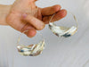 Fulani Silver Earrings. African. Large Hoops - Aadya Bazaar