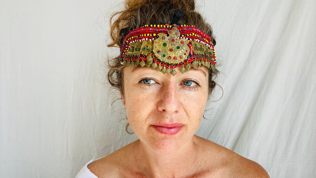 Gorgeous Kuchi Beaded Headdress - Aadya Bazaar