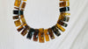 Huge Amber Heishi Beaded Necklace. Pucca. Mexican Amber. Dramatic and Gorgeous! - Aadya Bazaar