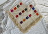 Wool Embroidered Poncho. Wool Hand-Woven Embroidered. Mexico