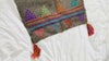 Wool Shawl. Embroidered & Tassels. Mayan. Chamula. Mexico