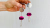 Sterling Silver & Pompom Earrings. Atelier Aadya - Aadya Bazaar