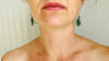Guatemalan Jade Earrings. Sterling Silver - Aadya Bazaar