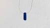Lapis Pendant on Sterling Chain. Silver Necklace.
