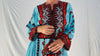 Vintage Traditional Balochi Hand-Embroidered Satin Dress. XS-M
