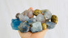 Fluorite & Brass Necklace. - Aadya Bazaar