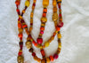 Long Warm Skully Necklace. Balochi and Tibetan Brass Beads
