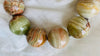 BandedOnyx Beaded Necklace. Huge Spheres. Fine Silver Beads - Aadya Bazaar
