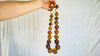 Huge Amber Beaded Necklace. Graduated Spheres. Dramatic and Gorgeous!
