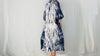Indigo Shibori Tie Dye Kaftan. Cotton Caftan. - Aadya Bazaar