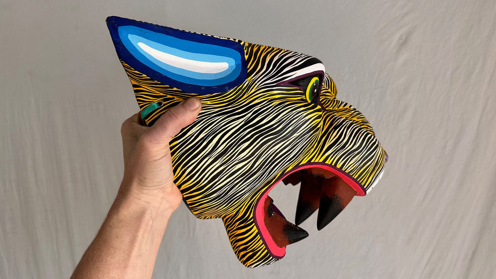 Jaguar Alebrije Mask. GIGANTIC! Oaxaca, Mexico. Spirit Animal