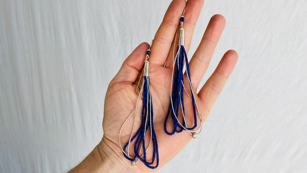 Lapis and Sterling Earrings