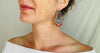 Oaxacan Filigree Earrings. Red Coral. Sterling Silver. Mexico. Frida Kahlo