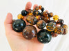 Long Graduated Amber Baroque Necklace. Graduated Sphere. Mexican Amber. - Aadya Bazaar