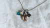 Milagro Pendants Necklace. Mexico. Sterling Silver and Crystal.