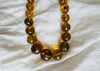 Long Graduated Amber Baroque Necklace. Graduated Sphere. Mexican Amber. - Aadya Bazaar