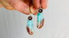 Chrysocolla and Sterling Silver Earrings. Atelier Aadya. 0018