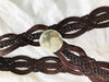 Moroccan Leather Belt. Braided - Aadya Bazaar