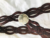 Moroccan Leather Belt. Braided