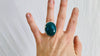 Green Onyx Ring. Size 7.5