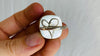 Prehnite Gold and SIlver Ring. Size 7.5
