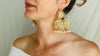Vintage Oaxacan Filigree Earrings. Gold Plated. Pearls. Sterling Silver. - Aadya Bazaar
