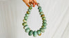 Guatemalita Jade Graduated Choker Necklace. Guatemalan. Mayan Artisan. - Aadya Bazaar