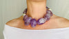 Amethyst & Silver Necklace. Sterling Silver.