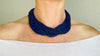 Lapis Lazuli and Karen Silver Necklace. Multi Strand
