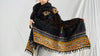 Vintage Rabari Wool Shawl And Throw. Embroidered, Mirrorwork 0268