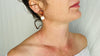 Amber Post Earrings. Sterling Silver. Atelier Aadya - Aadya Bazaar