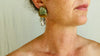 Jasper Earrings. Monte Alban Reproduction Bells. Sterling Silver