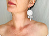 Carved Gourd Earrings. 925 Silver. Oaxaca, Mexico. - Aadya Bazaar