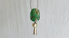 Squash Blossom, Chrysocolla & Sterling Silver Necklace. - Aadya Bazaar
