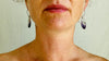 Amethyst & Sterling Silver Drop Earrings. 0303